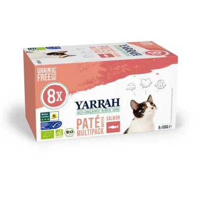 Afbeelding van Yarrah Cat Alu Pate Multipack Salmon 8X100 GR