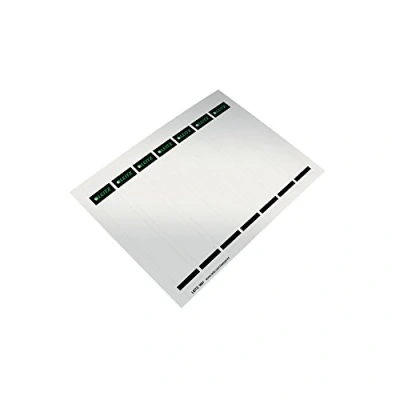 Afbeelding van Rug insteekkaart Leitz smal/kort 31x190mm wit