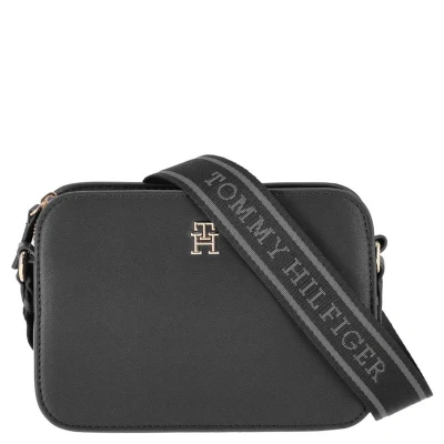 Afbeelding van Tommy Hilfiger Logotape Camera BAG Schoudertas, Dames, Maat: One Size, Black