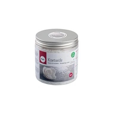Afbeelding van Rayher creatieve zeep om te modelleren, wit, 1 pot, 250 g, ondoorzichtig, pH neutraal, veganistisch, kunst, cadeau, 34223000