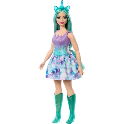 Afbeelding van Barbie A Touch of Magic Turquoise hoorn Barbiepop