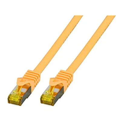 Afbeelding van EFB Elektronik Fabrikant: RJ45 patchkabel S/FTP, Cat.6A, LSZH,Cat.7 ruwe kabel, 1,5m, geel De afgeschermde Cat.6A (S/FTP, CAT6a, 1.50 m), Netwerkkabel