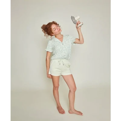 Afbeelding van Charlie Choe Pyjama Short P55122 38 l. green light XL