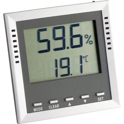 Afbeelding van TFA Dostmann Klima Guard Thermo en hygrometer Zilver
