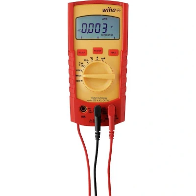 Image de WIHA 45218 multimètre numérique jusqu&#039;à 600V AC, CAT IV avec 2x piles AAA