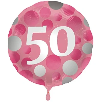 Afbeelding van Folat Folieballon Glossy Pink 50 45 cm