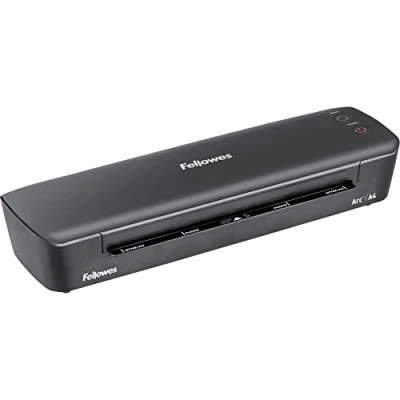 Image de Plastifieuse Fellowes Arc A4 Noir et un paquet de 10 pochettes