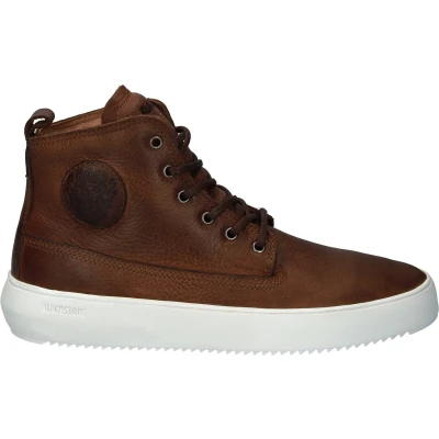 Afbeelding van Blackstone Aspen Sneakers hoog, Heren, Maat: 41, Brown Leer