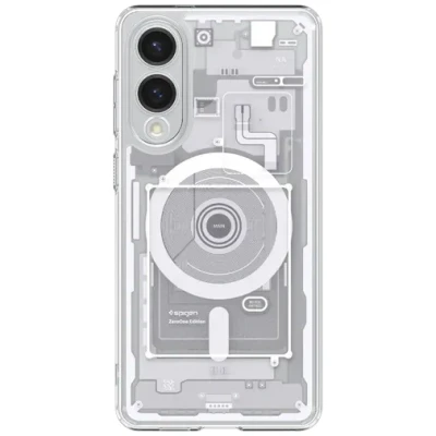 Afbeelding van Spigen Ultra Hybrid MagFit beschermhoes compatibel met Samsung Galaxy S25 Edge Zero One wit