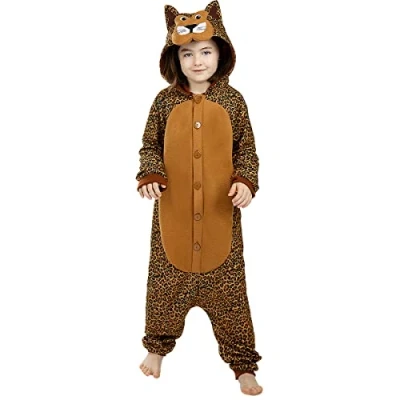 Afbeelding van FUNIDELIA Luipaard kostuum Onesie voor kinderen Maat: 122 134 cm