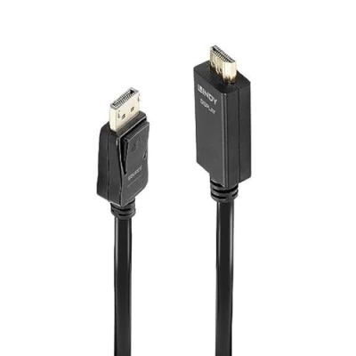 Afbeelding van LINDY 36921 DisplayPort kabel / HDMI Adapterkabel stekker, A stekker 1.00 m Zwart