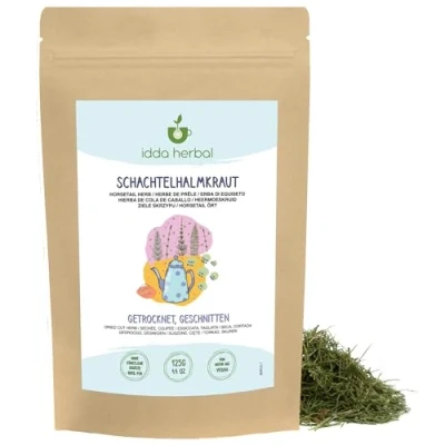 Afbeelding van Kruidenpaardestaart (125 g), losse thee, zacht gedroogde paardestaart, 100% natuurlijk en puur voor de bereiding van kruidenthee, kruidenthee