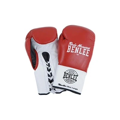 Afbeelding van BENLEE Rocky Marciano Unisex handschoenen voor volwassenen Newton Leather Contest rood/wit/zwart, 10 oz R