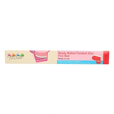 Afbeelding van FunCakes Suikerpasta, gerold, 430 g, rood