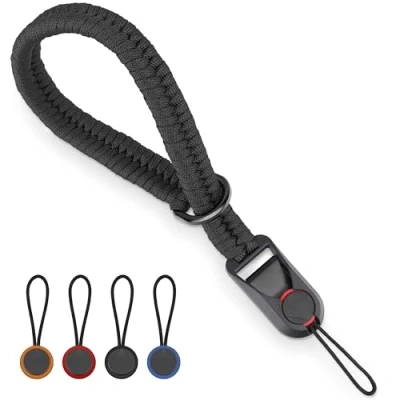Afbeelding van SUNYA polsband voor camera, paracord, koord, camera van nylon DSLR of zonder spiegel, Zwart Lpd