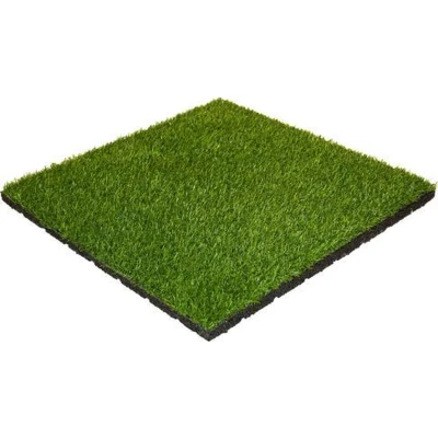 Afbeelding van Rubber tegel met kunstgras toplaag 30 mm 50x50 cm