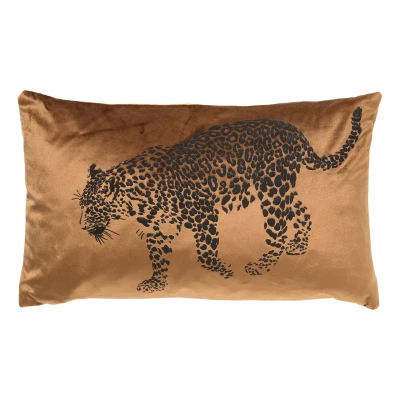 Afbeelding van Dutch Decor SULA Sierkussen met dierenprint 30x50 cm Tobacco Brown bruin