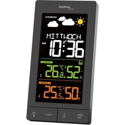 Afbeelding van Station météo sans fil WS6458 avec émetteur extérieur TX308, jusqu&#039;à 3 émetteurs, peut être appris en charge, température intérieure, extérieure, humidité intérieure et extérieure