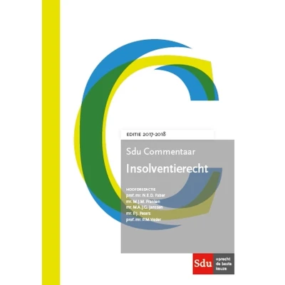 Afbeelding van Sdu Commentaar Insolventierecht. Editie 2017 2018.