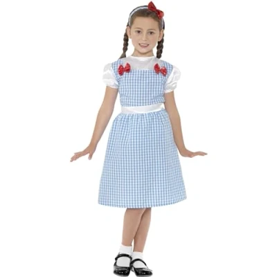 Afbeelding van Smiffy&#039;s Boeren Tirol &amp; Oktoberfest Kostuum Zondagse Kleren Meisje Blauw Small Carnavalskleding Verkleedkleding