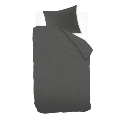 Afbeelding van Ivorlyn Kent Dekbedovertrek Eenpersoons 140x200/220 cm Anthracite
