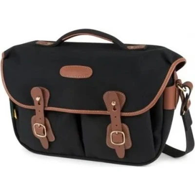 Afbeelding van Billingham Hadley Pro 2020 cameratas van canvas, zwart/leer, lichtbruin