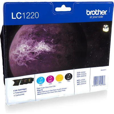 Afbeelding van Brother LC 1220VALBPDR Inktcartridge / Zwart Geel Magenta Cyaan