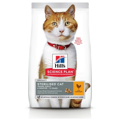Afbeelding van Hill&#039;s Young Adult Sterilised Kattenvoer Kip 15 kg