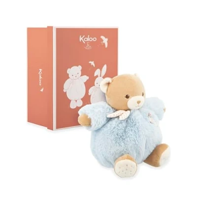 Afbeelding van KALOO Blauwe beer 17 cm zacht knuffeldier voor baby&#039;s zachte metgezel vanaf de geboorte ideale maat kleine handen geboortecadeau K214014