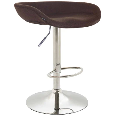 Afbeelding van Barkruk Namsos Vilt Chrome frame Bruin