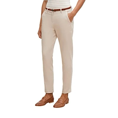 Afbeelding van comma Chino, Dames, Maat: 40, Beige