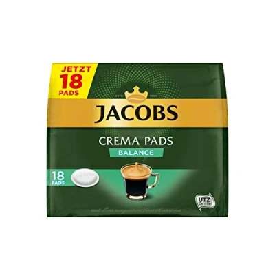 Afbeelding van Jacobs Crema Balance koffiepads voor Senseo, 5 pack (5 x 18 stuks)