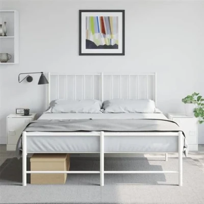 Afbeelding van Nachtkastjes 2 st 34,5x39x44 cm staal wit