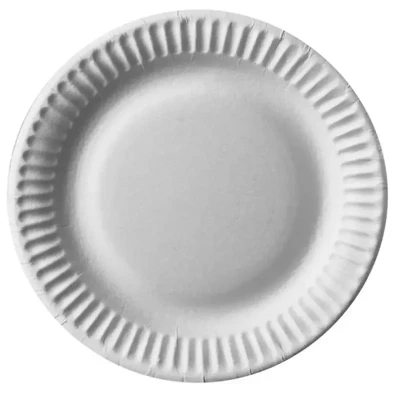 Afbeelding van Kartonnen Servies Borden Wit Karton Rond Ø 150mm