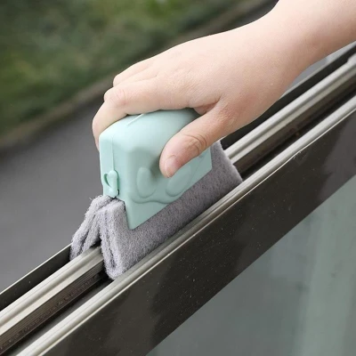 Afbeelding van Creatieve Venster Groef Schoonmaakdoekje Reinigingsborstel Windows Slot Cleaner Borstel Schoon Clean Tool