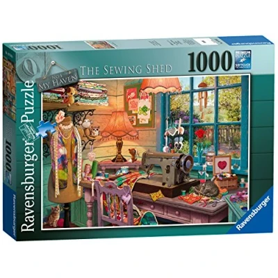 Afbeelding van Ravensburger My Haven nr. 4 Puzzel &quot;The Sewing Shed&quot; 1000 stukjes