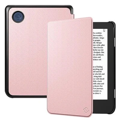 Afbeelding van FINTIE Beschermhoes compatibel met 6 inch Kobo Clara Colour 2024 / BW 2E 2022 dunne en lichte hoes magneetsluiting, roségoud