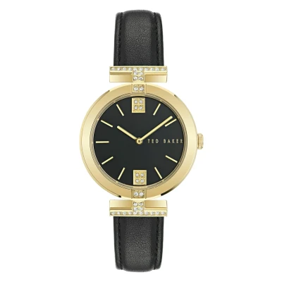 Afbeelding van Ted Baker Darbey Kwarts Analoog Horloge Zwart Case: 100% Stainless Steel Armband: Leather 36 BKPDAF301W0, BKPDAF302W0