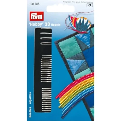 Afbeelding van Prym Hobby 33 naai en knutselnaalden, 15,5 cm lengte x 8 breedte 0,2 hoogte, zilver