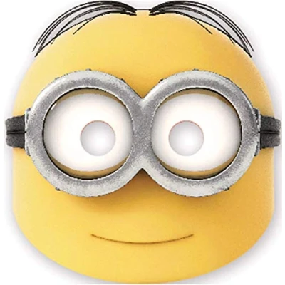 Afbeelding van Procos Lovely Minions kartonnen maskers, meerkleurig, 5PR87187