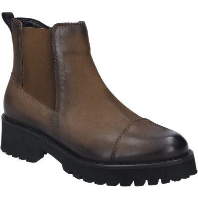 Afbeelding van Josef Seibel Sallina Enkellaarsjes met plateauzool, Dames, Maat: 41, Cognac Leer