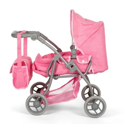 Afbeelding van Mama Memo poppenwagen roze