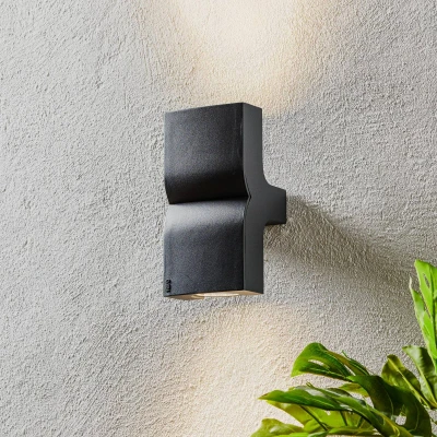 Afbeelding van Buitenwandlamp KLAMP, hoogte 22,5 cm 2 lamps