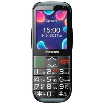 Afbeelding van Maxcom Comfort mm724 Zwart met Proximus abonnement 150 minuten + 5000 MB 4G