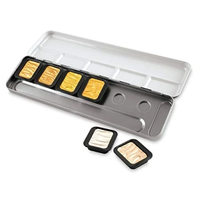 Afbeelding van Verftablet Finetec Pearlescent 6 stuks in blik,
