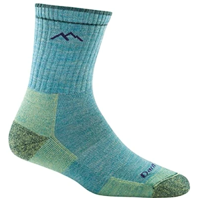 Afbeelding van Hiker Micro Crew Midweight with Cushion Aqua Heather Hikingsokken en wandelsokken van merinowol