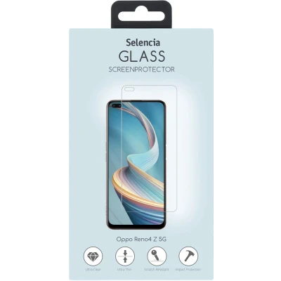 Afbeelding van Selencia Screenprotector Geschikt voor Oppo Reno4 Z 5G Tempered Glass Gehard Glas