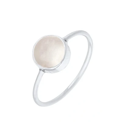 Afbeelding van Elli Statement Ring, Dames, Maat: 52, Weiß