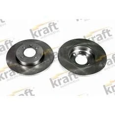 Afbeelding van KRAFT Remschijf VOLKSWAGEN: Golf 3, 4 Cabrio, 3 SEAT: TOLEDO 1, Inca 256mm 12,9mm volledig 6040060 357615301 Remschijven