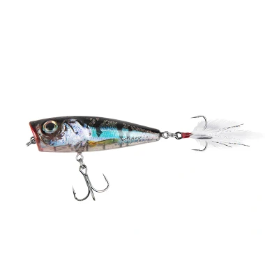 Afbeelding van Salmo Rattlin Pop 7cm Surface Clear Holo Smelt (incl. rattles) Popper